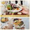 WXLDGHQ White and Gold Paper Plates Napkins Party Supplies,Disposable Gold Dot Paper Dessert Plates,105 PCS Birthday Plates and Napkins Party Supplies for Wedding(Serves 35 Guests 7")